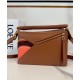 Miglior sito Replica Borsa Loewe piccola Puzzle Edge Landscape in pelle di vitello nappa Caffè Imitazioni Outlet Online