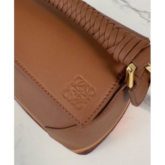 Miglior sito Replica Borsa Loewe piccola Puzzle Edge Landscape in pelle di vitello nappa Caffè Imitazioni Outlet Online