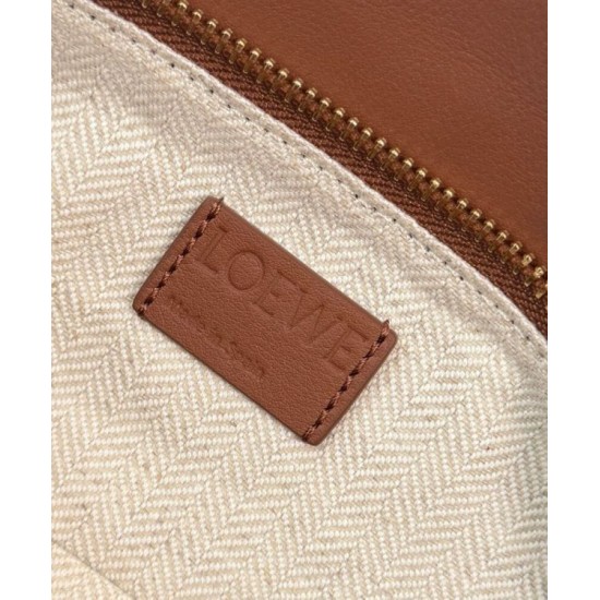 Miglior sito Replica Borsa Loewe piccola Puzzle Edge Landscape in pelle di vitello nappa Caffè Imitazioni Outlet Online