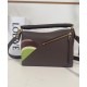 Miglior sito Replica Borsa Loewe piccola Puzzle Edge Landscape in pelle di vitello nappa Caffè scuro Imitazioni Outlet Online
