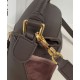 Miglior sito Replica Borsa Loewe piccola Puzzle Edge Landscape in pelle di vitello nappa Caffè scuro Imitazioni Outlet Online