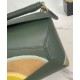 Miglior sito Replica Borsa Loewe piccola Puzzle Edge Landscape in pelle di vitello nappa Verde Imitazioni Outlet Online