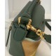 Miglior sito Replica Borsa Loewe piccola Puzzle Edge Landscape in pelle di vitello nappa Verde Imitazioni Outlet Online