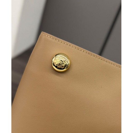 Miglior sito Replica Borse Loewe Pebble Pouch Albicocca Imitazioni Outlet Online