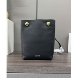 Miglior sito Replica Borse Loewe Pebble Pouch Nero Imitazioni Outlet Online
