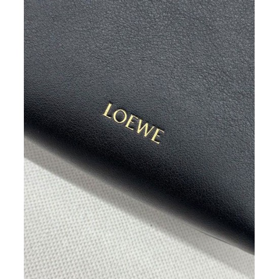 Miglior sito Replica Borse Loewe Pebble Pouch Nero Imitazioni Outlet Online