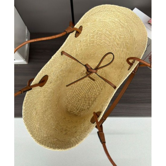 Miglior sito Replica Borsa a cestino Loewe Large Anagram Caffè Imitazioni Outlet Online