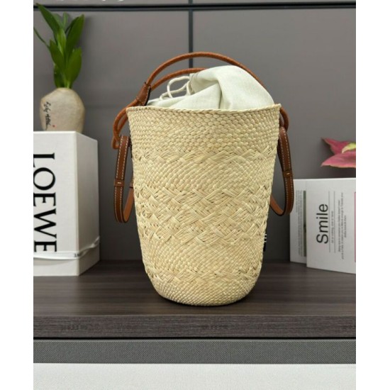 Miglior sito Replica Borsa a cestino Loewe Large Anagram Caffè Imitazioni Outlet Online