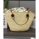 Miglior sito Replica Borsa a cestino Loewe Large Anagram Caffè Imitazioni Outlet Online