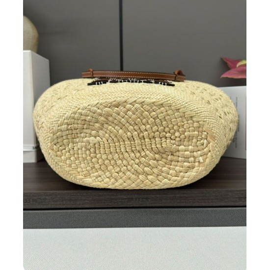 Miglior sito Replica Borsa a cestino Loewe Large Anagram Caffè Imitazioni Outlet Online