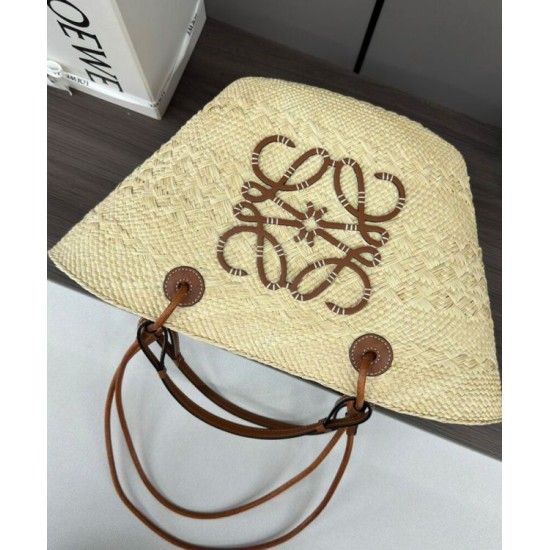 Miglior sito Replica Borsa a cestino Loewe Large Anagram Caffè Imitazioni Outlet Online