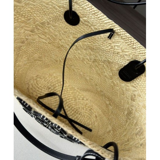 Miglior sito Replica Borsa a cestino Loewe Large Anagram nera Imitazioni Outlet Online