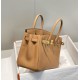 Miglior sito Replica Borse Hermes Birkin 25cm/30cm Camel Clemence hardware dorato Imitazioni Outlet Online