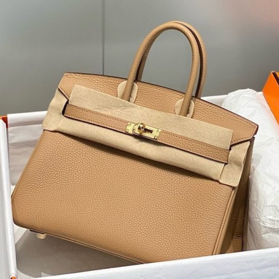 Miglior sito Replica Borse Hermes Birkin 25cm/30cm Camel Clemence hardware dorato Imitazioni Outlet Online
