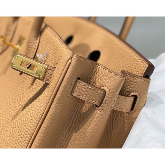 Miglior sito Replica Borse Hermes Birkin 25cm/30cm Camel Clemence hardware dorato Imitazioni Outlet Online