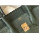 Miglior sito Replica Borse Hermes Birkin 25cm/30cm Verde mandorla Clemence hardware dorato Imitazioni Outlet Online