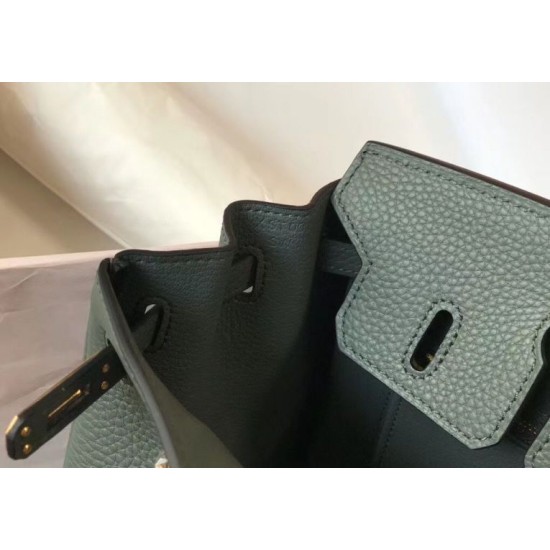 Miglior sito Replica Borse Hermes Birkin 25cm/30cm Verde mandorla Clemence hardware dorato Imitazioni Outlet Online