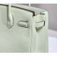 Miglior sito Replica Borse Hermes Birkin 25cm/30cm verde chiaro Clemence hardware argento Imitazioni Outlet Online