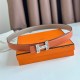 Miglior sito Replica Cintura reversibile Hermes H Medor 24MM Epsom Grigio Imitazioni Outlet Online