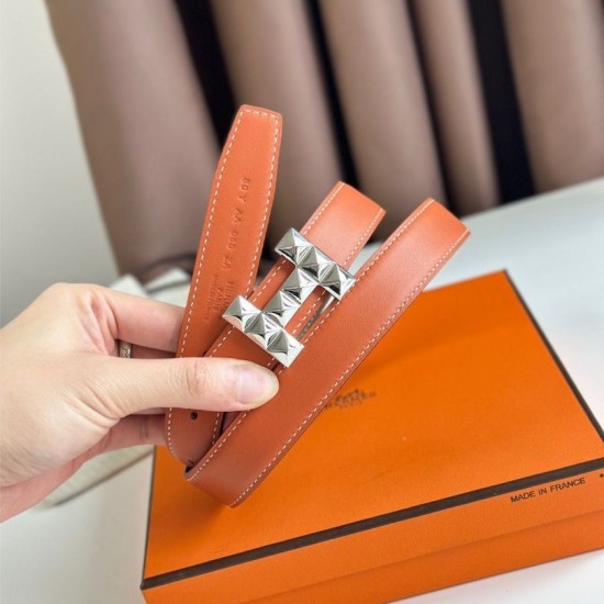 Miglior sito Replica Cintura reversibile Hermes H Medor 24MM Epsom Grigio Imitazioni Outlet Online