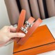 Miglior sito Replica Cintura reversibile Hermes H Medor 24MM Epsom Grigio Imitazioni Outlet Online