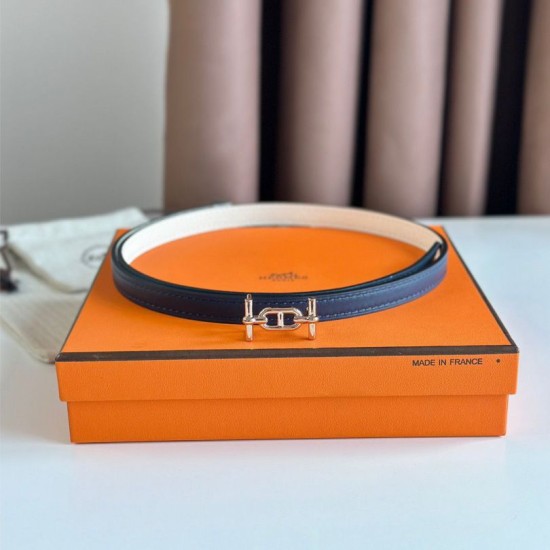 Miglior sito Replica Cintura reversibile Hermes Ancre 13MM donna Epsom Bianco Imitazioni Outlet Online