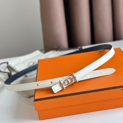 Miglior sito Replica Cintura reversibile Hermes Ancre 13MM donna Epsom Bianco Imitazioni Outlet Online