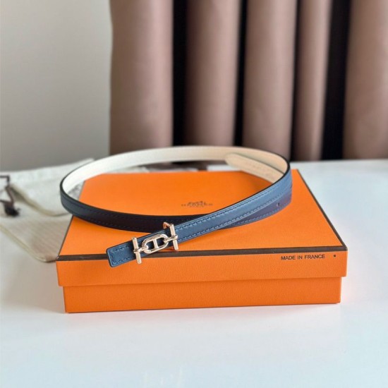 Miglior sito Replica Cintura reversibile Hermes Ancre 13MM donna Epsom Bianco Imitazioni Outlet Online