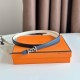 Miglior sito Replica Cintura reversibile Hermes Ancre 13MM donna Epsom Bianco Imitazioni Outlet Online