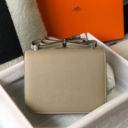 Miglior sito Replica Borsa Hermes Constance MM 24cm Grigio Epsom Imitazioni Outlet Online