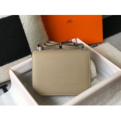 Miglior sito Replica Borsa Hermes Constance MM 24cm Grigio Epsom Imitazioni Outlet Online