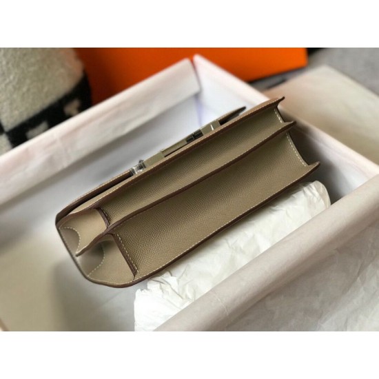 Miglior sito Replica Borsa Hermes Constance MM 24cm Grigio Epsom Imitazioni Outlet Online