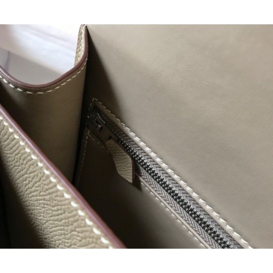 Miglior sito Replica Borsa Hermes Constance MM 24cm Grigio Epsom Imitazioni Outlet Online