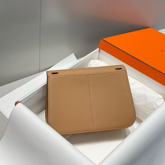 Miglior sito Replica Borsa Hermes Halzan 25 cammello scuro clemence Imitazioni Outlet Online