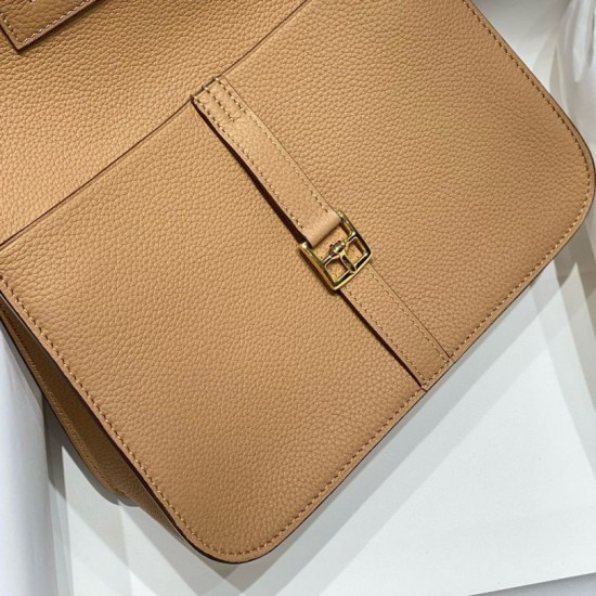 Miglior sito Replica Borsa Hermes Halzan 25 cammello scuro clemence Imitazioni Outlet Online