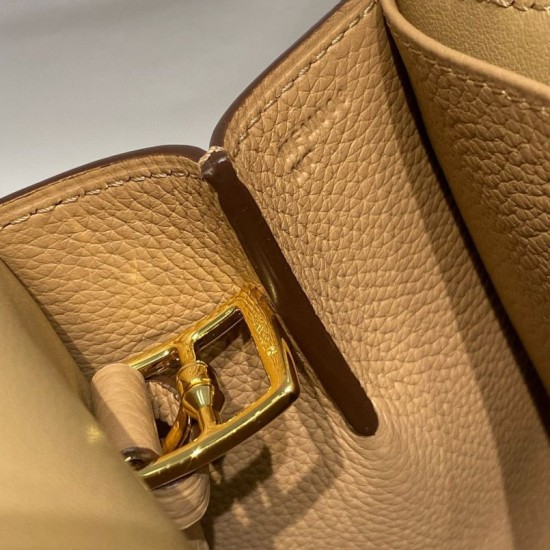 Miglior sito Replica Borsa Hermes Halzan 25 cammello scuro clemence Imitazioni Outlet Online