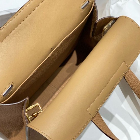 Miglior sito Replica Borsa Hermes Halzan 25 cammello scuro clemence Imitazioni Outlet Online