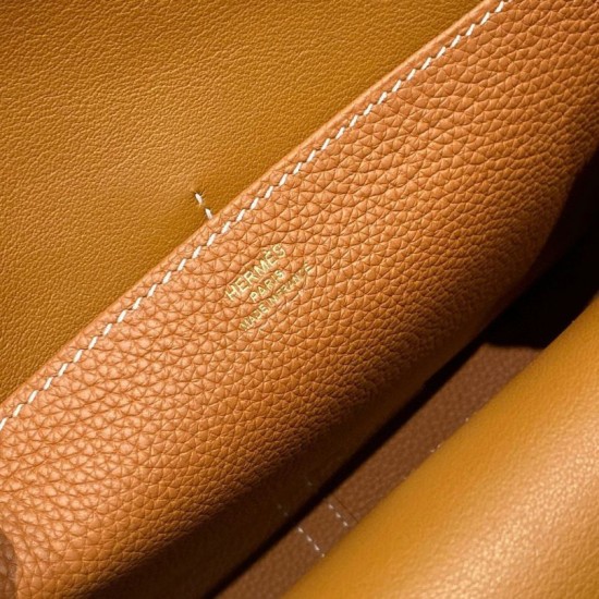 Miglior sito Replica Borse Hermes Halzan 25 marrone clemence Imitazioni Outlet Online