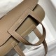 Miglior sito Replica Borse Hermes Halzan 25 marrone grigiastro clemence Imitazioni Outlet Online