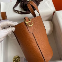 Miglior sito Replica Borsa Hermes In The Loop 18 fatta a mano Clemence marrone Imitazioni Outlet Online