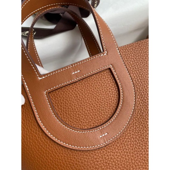 Miglior sito Replica Borsa Hermes In The Loop 18 fatta a mano Clemence marrone Imitazioni Outlet Online