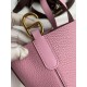Miglior sito Replica Borsa Hermes In The Loop 18 fatta a mano Clemence Rosa Imitazioni Outlet Online