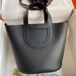 Miglior sito Replica Borsa Hermes In The Loop 18 fatta a mano Clemence nera Imitazioni Outlet Online