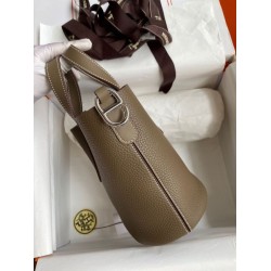 Miglior sito Replica Borsa Hermes In The Loop 18 fatta a mano Clemence Grigio Imitazioni Outlet Online