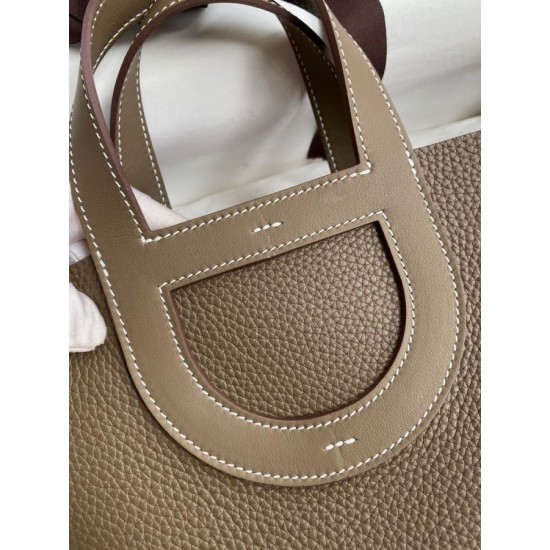 Miglior sito Replica Borsa Hermes In The Loop 18 fatta a mano Clemence Grigio Imitazioni Outlet Online