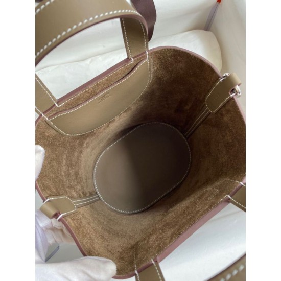Miglior sito Replica Borsa Hermes In The Loop 18 fatta a mano Clemence Grigio Imitazioni Outlet Online