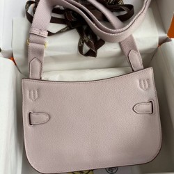 Miglior sito Replica Borsa Hermes Jypsiere Mini in pelle di vitello color malva chiaro Imitazioni Outlet Online