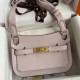 Miglior sito Replica Borsa Hermes Jypsiere Mini in pelle di vitello color malva chiaro Imitazioni Outlet Online