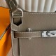 Miglior sito Replica Borsa Hermes Jypsiere Mini fatta a mano in pelle di vitello color talpa Imitazioni Outlet Online