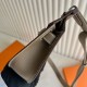 Miglior sito Replica Borsa Hermes Jypsiere Mini fatta a mano in pelle di vitello color talpa Imitazioni Outlet Online
